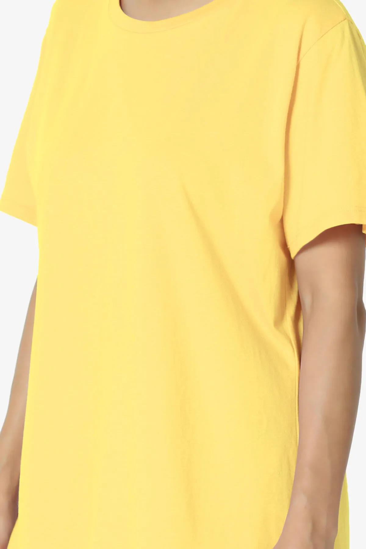 Mayra O Neck Cotton Boyfriend Tee PLUS
