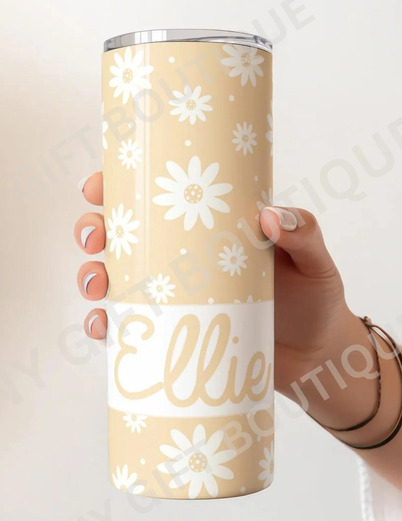 Meadow Yellow Daisy Personalized Tumbler
