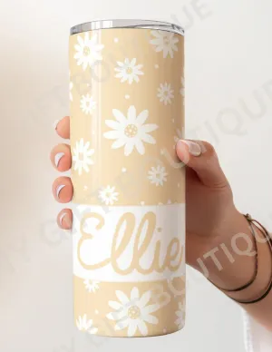 Meadow Yellow Daisy Personalized Tumbler