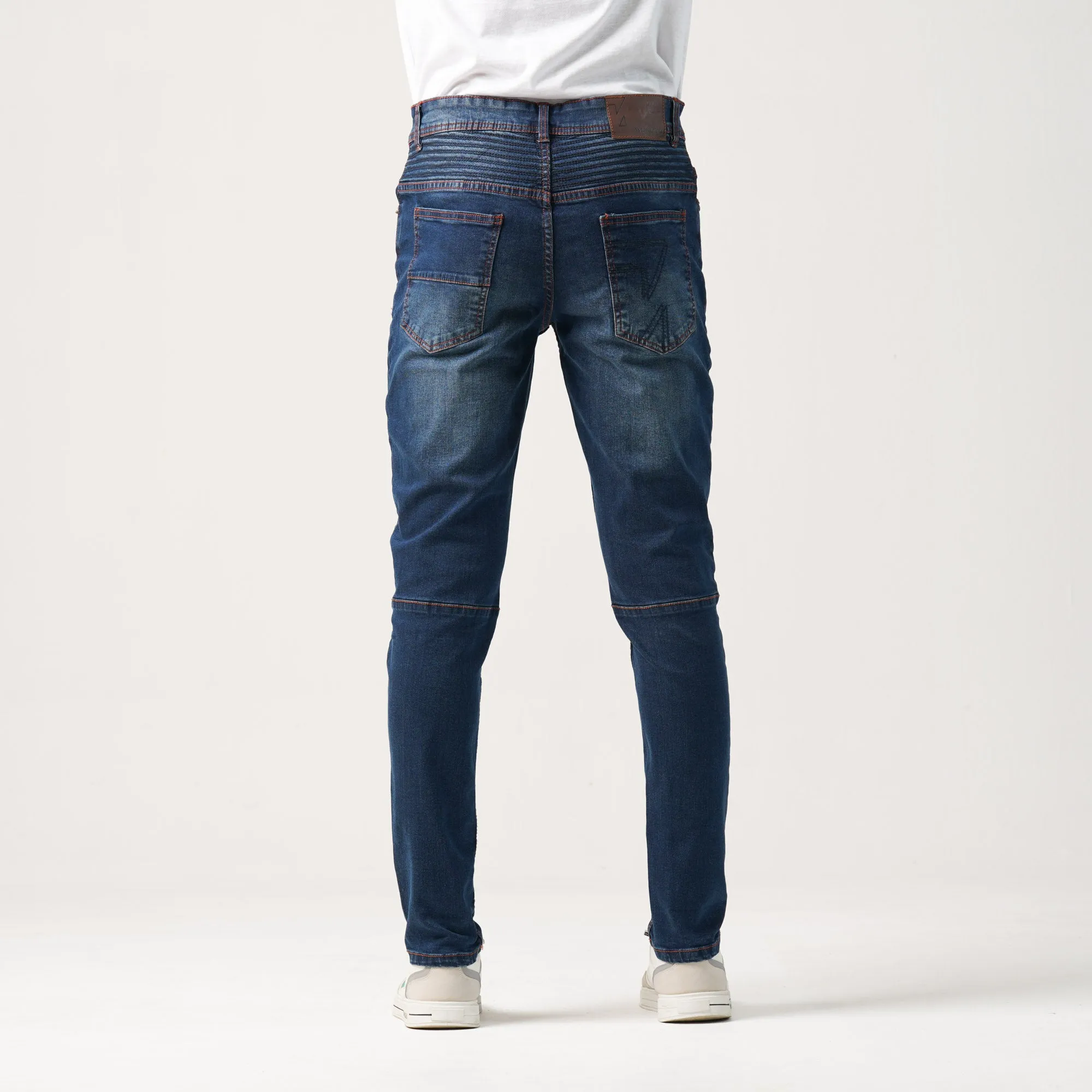 Mens Denim Pant-Dark Blue