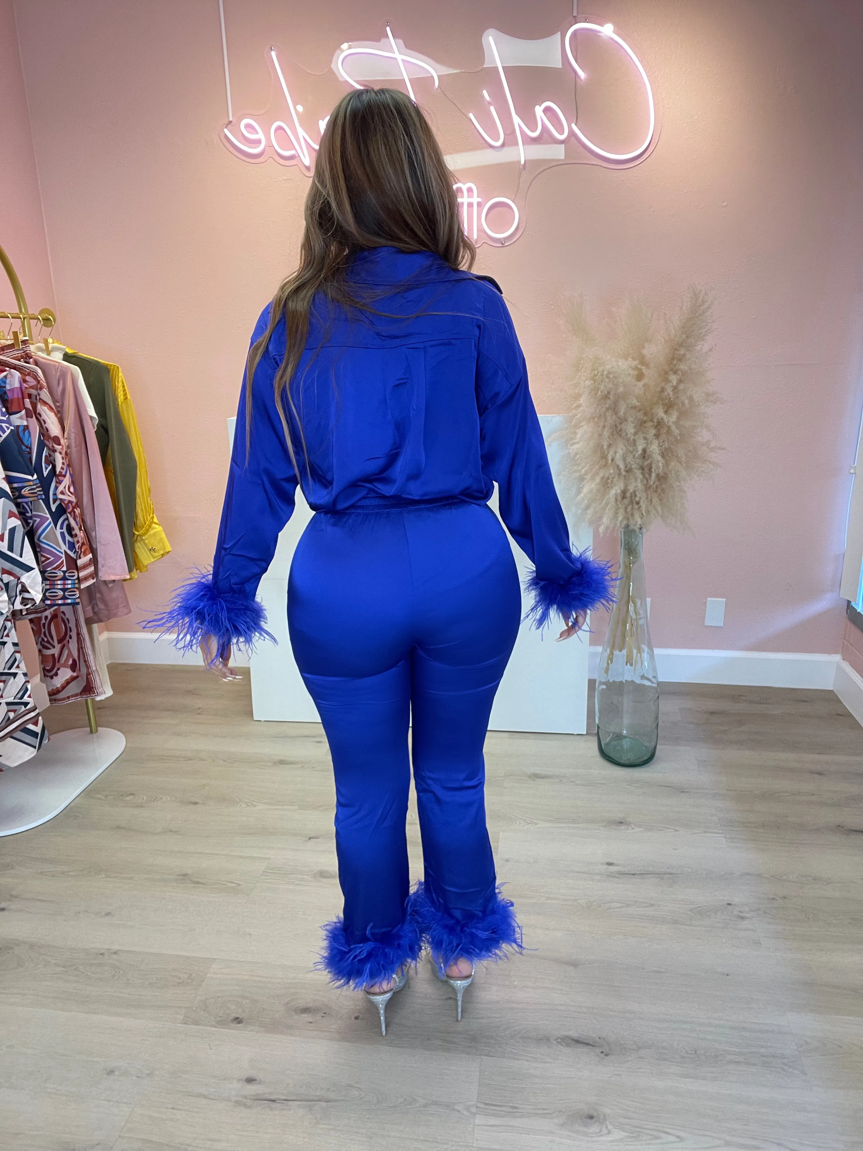 Mia Silk Set (Blue)