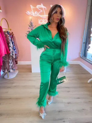 Mia Silk Set (Green)