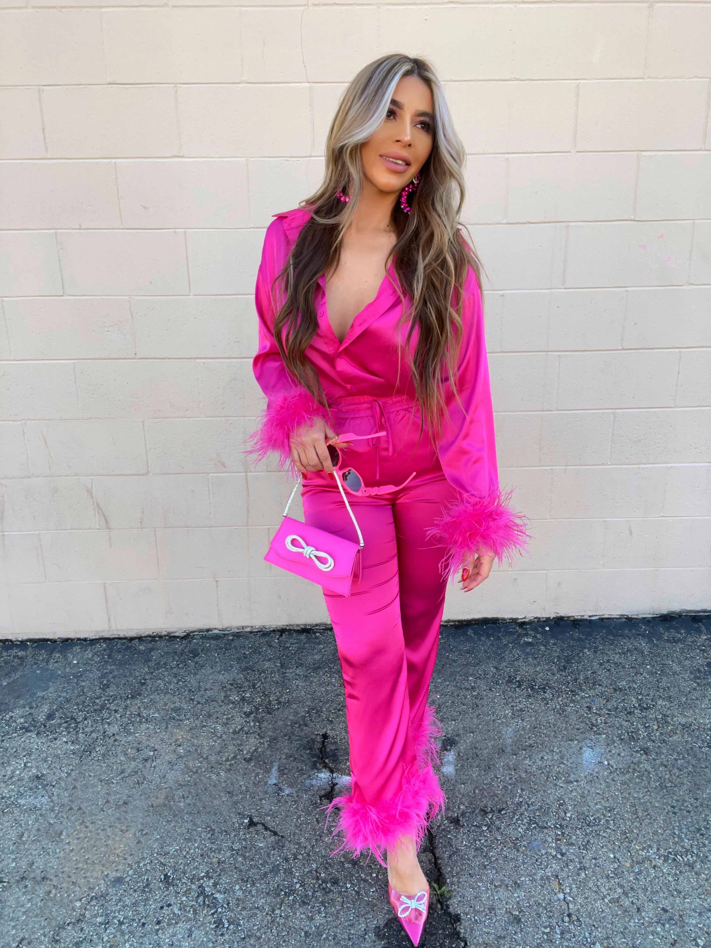Mia Silk Set (Pink)