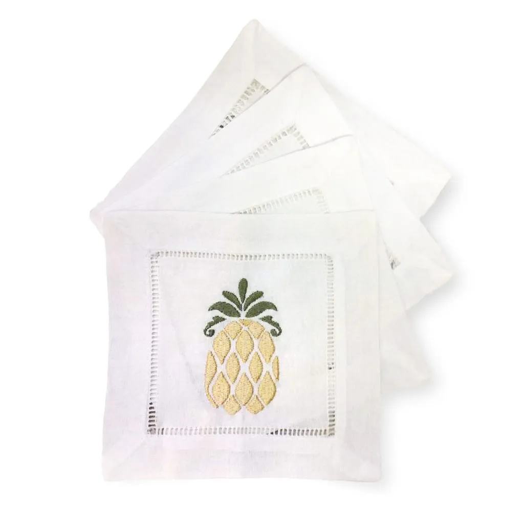 Monogrammed Cocktail Napkins (Set of 4)