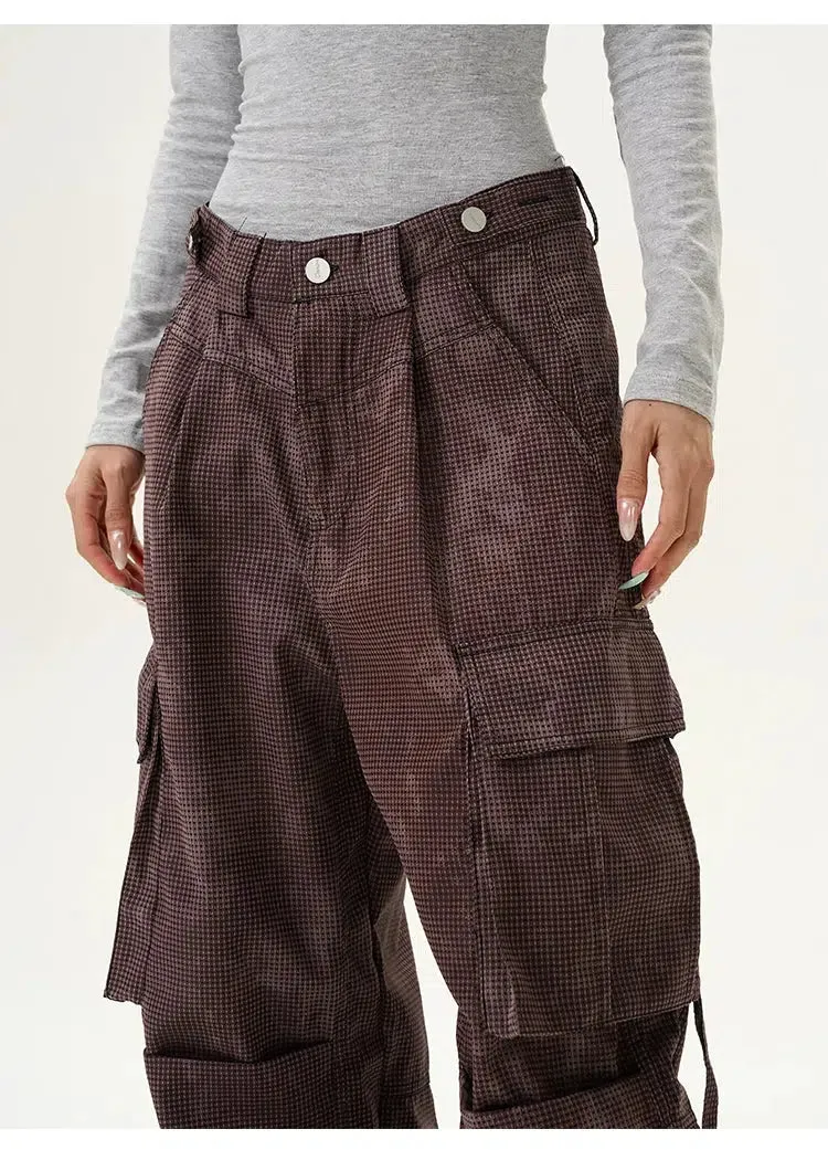 Multi-Pocket Denim Cargo Pants