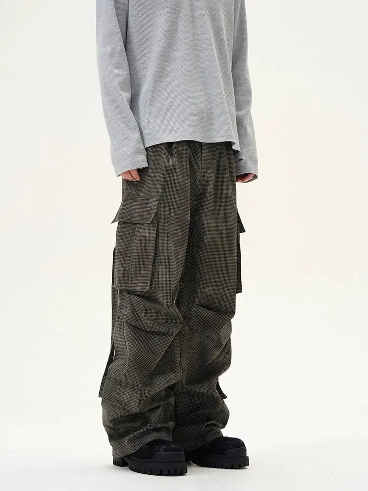 Multi-Pocket Denim Cargo Pants