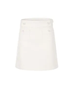 MYCL A-Line Twill Skirt White