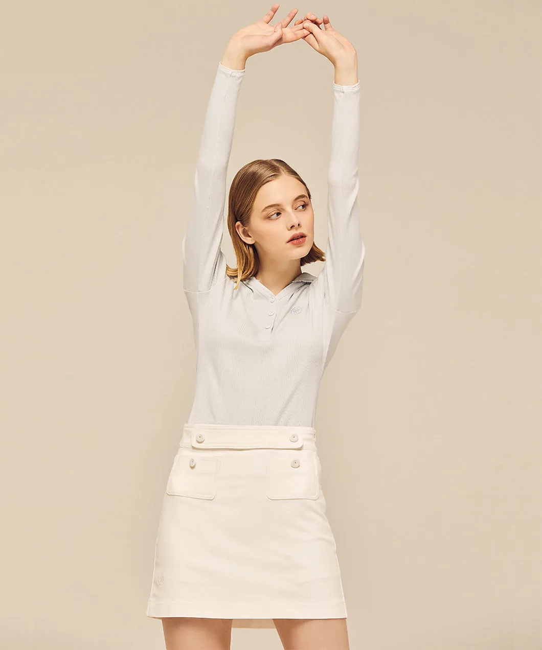 MYCL A-Line Twill Skirt White