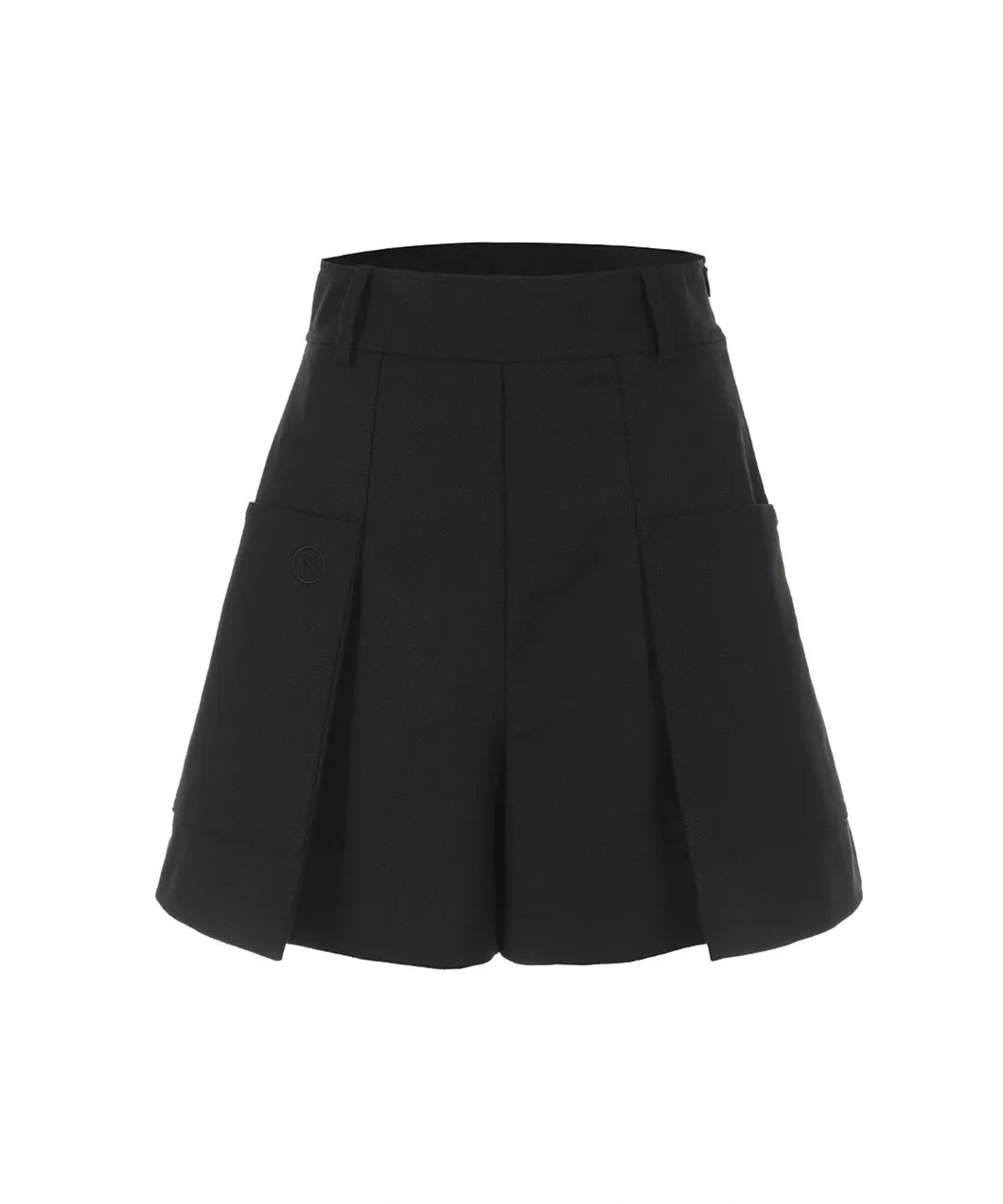 MYCL Big Pocket Culotte Short Pants - Black
