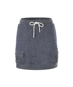 MYCL Track Skirt Melange Blue