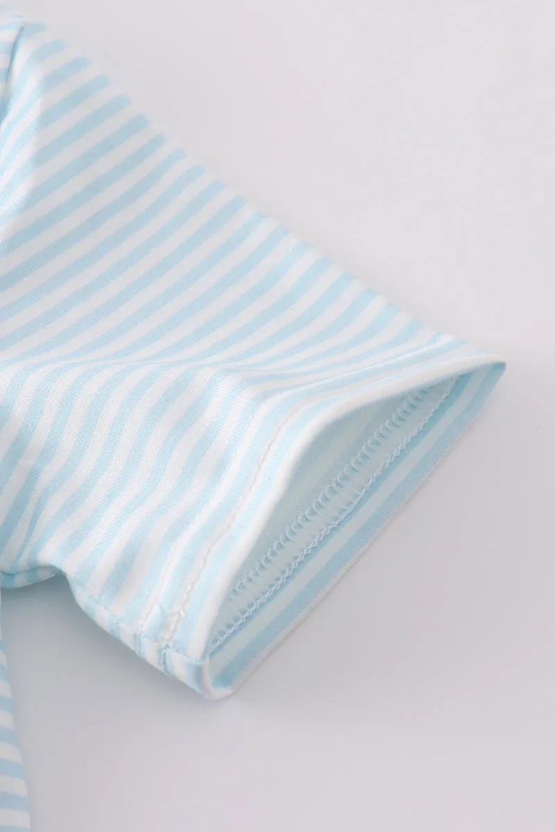 Navy Stripe Boy Set