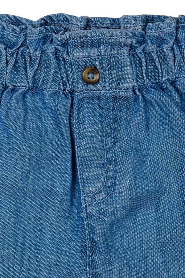 Noppies Baby Girls Wide Leg Soft Fontaine Denim - Medium Blue