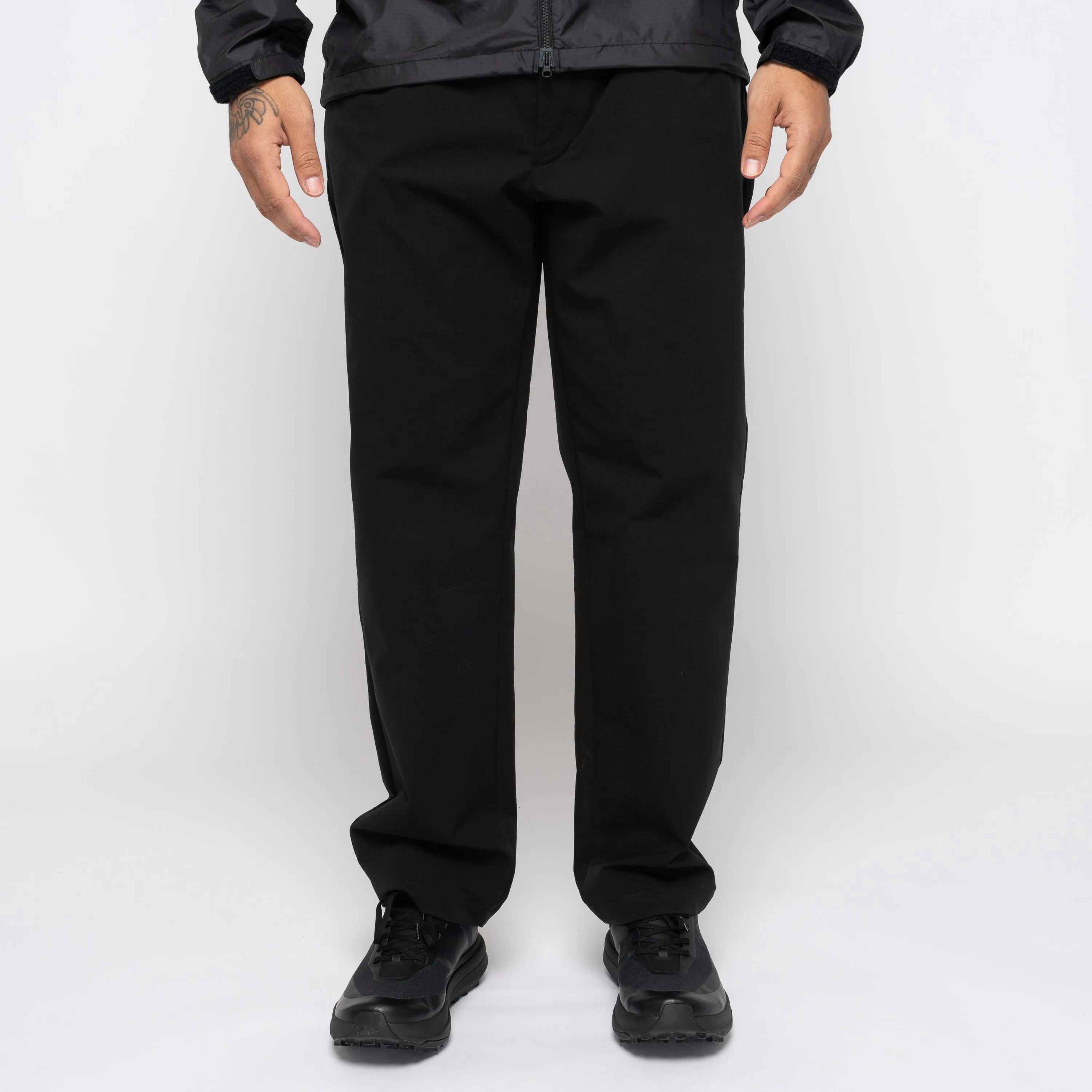 One Tuck Tapered Stretch Pants Black GL74198