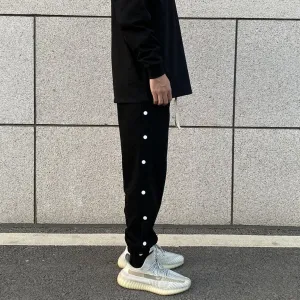 Open Buttons Sport Pants