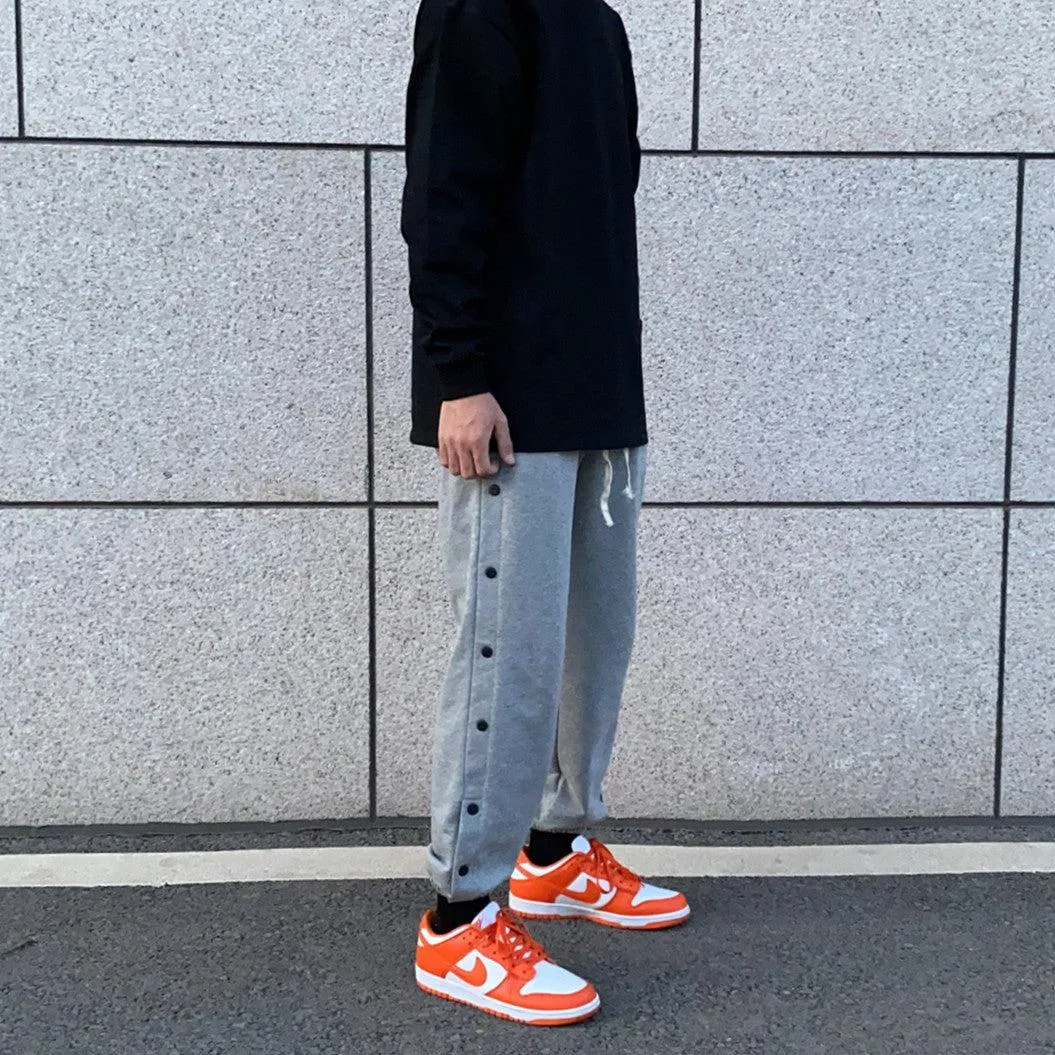 Open Buttons Sport Pants