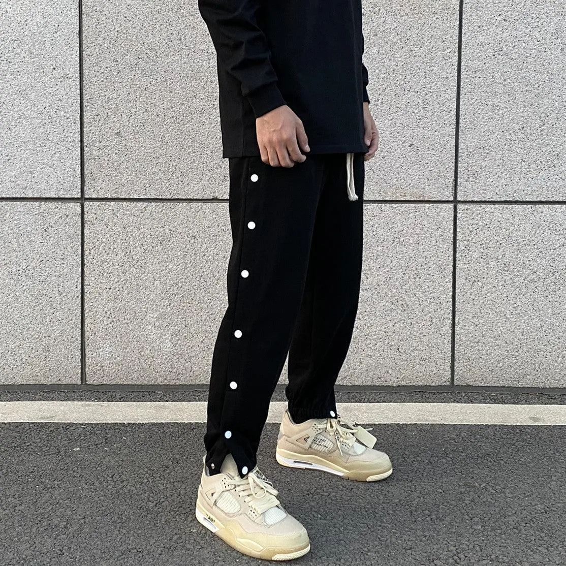 Open Buttons Sport Pants