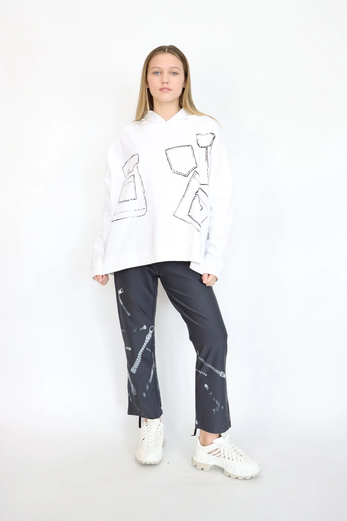 Paper Temples Pocket Print Hoodie (2 Colors)