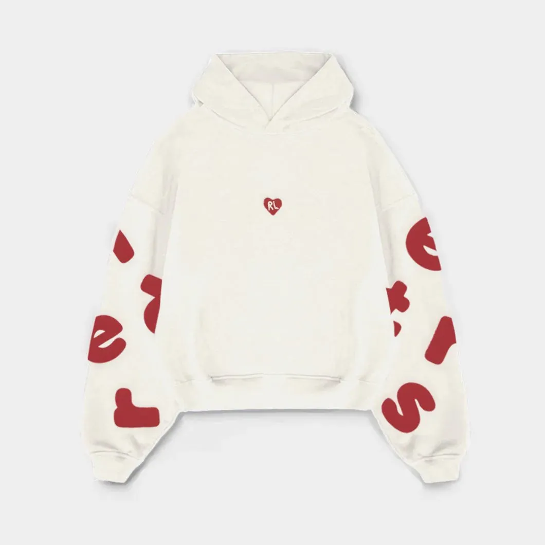 Paris Fashion Week Scattered Hoodie - Bone