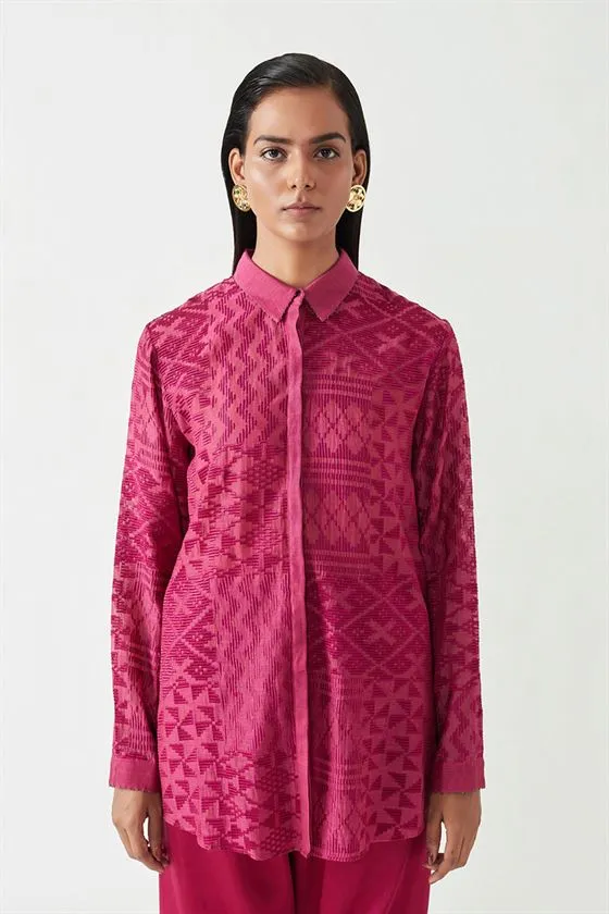Payal Pratap   -   View with A Room  Alanis Embroidered Shirt