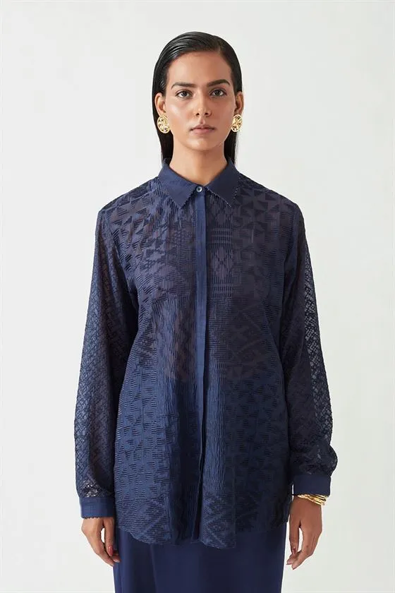 Payal Pratap   -   View with A Room  Ellie Embroidered Shirt