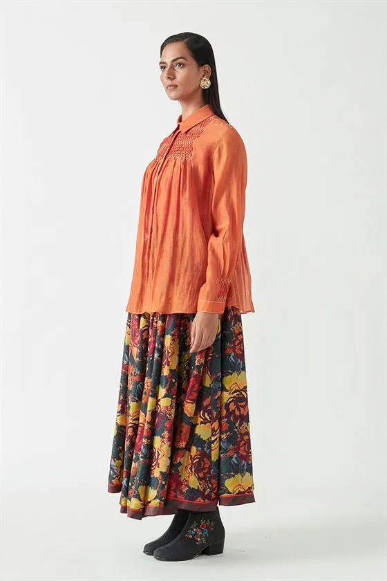 Payal Pratap   -   View with A Room  Gamal Smocking Shirt (2 Pcs)
