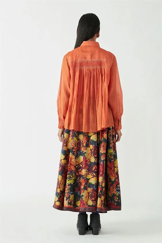 Payal Pratap   -   View with A Room  Gamal Smocking Shirt (2 Pcs)