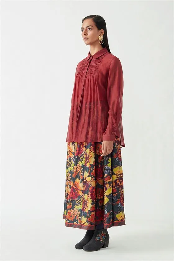 Payal Pratap   -   View with A Room  Savion smocking Shirt (2 Pcs)