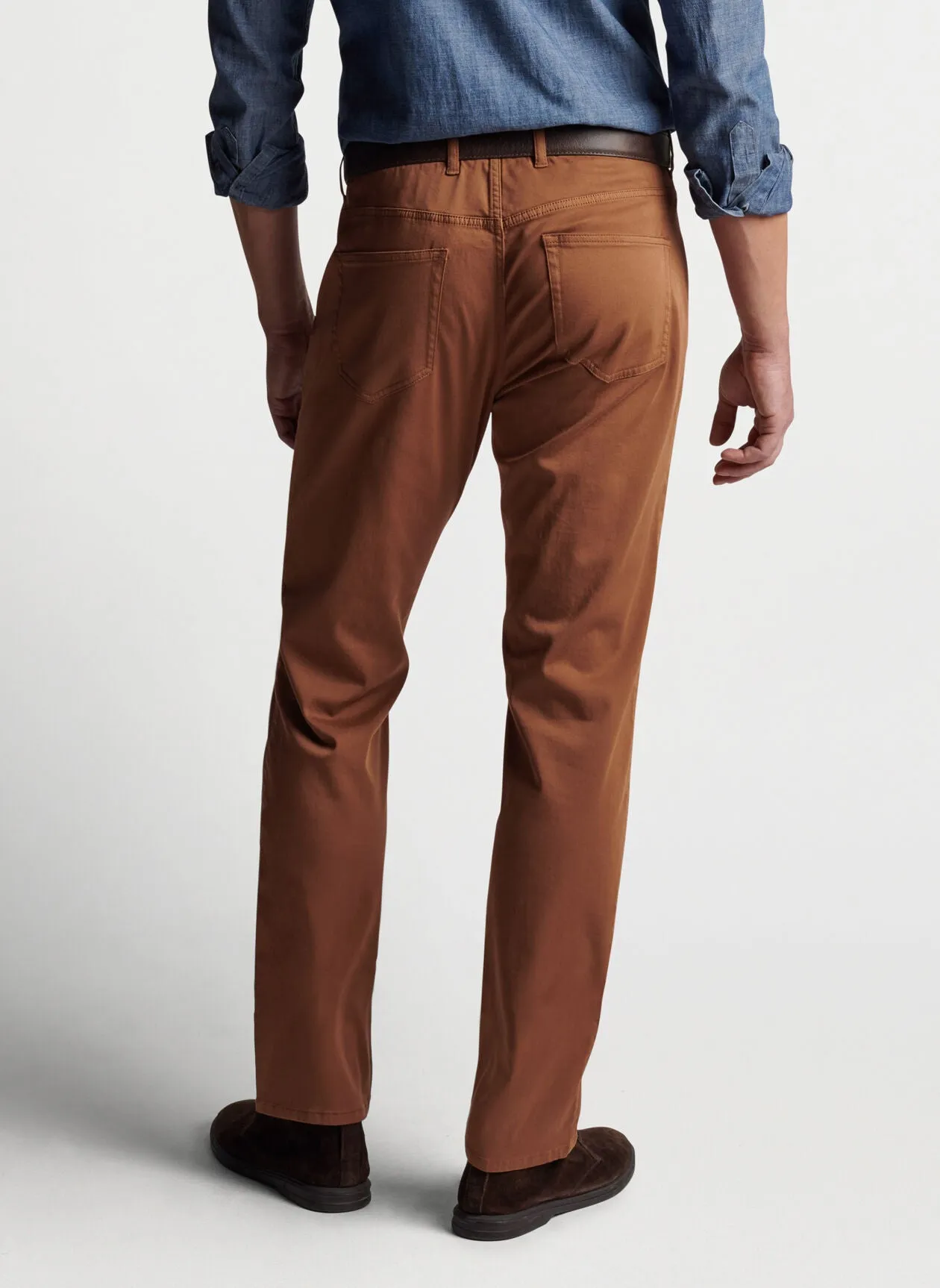 PETER MILLAR ULTIMATE SATEEN FIVE POCKET PANT - HAZELWOOD