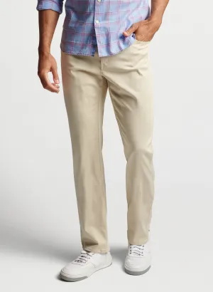 PETER MILLAR ULTIMATE SATEEN FIVE POCKET PANT - SAND
