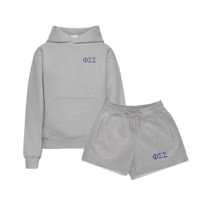 Phi Sigma Sigma Fave Fit Hoodie & Shorts Set