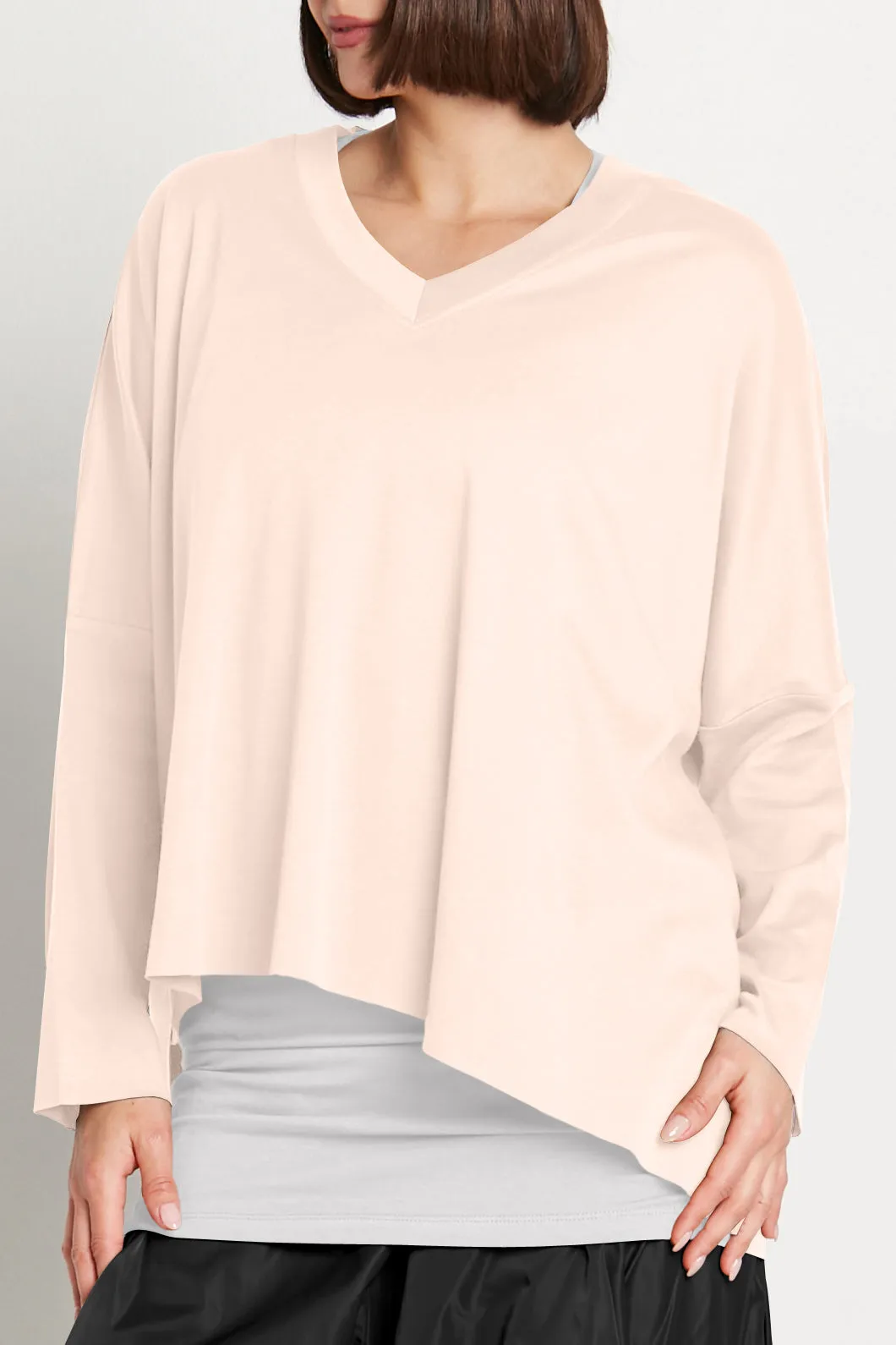 Pima Cotton V Neck Tee
