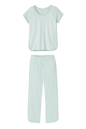 Pima Short-Long Set in Parisian Green