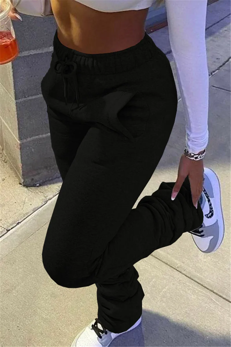 Pleated Bottom Sweatpants