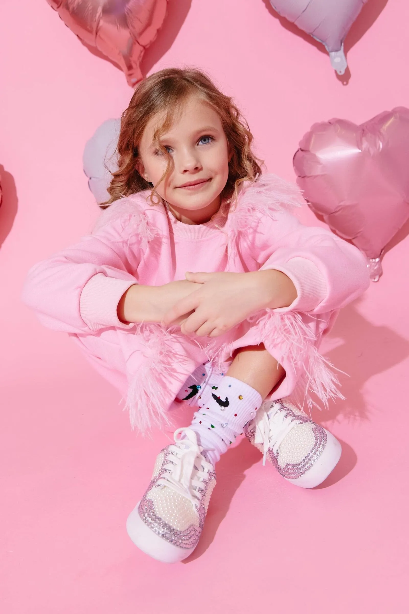 Pretty in Pink Feather Athletic Set