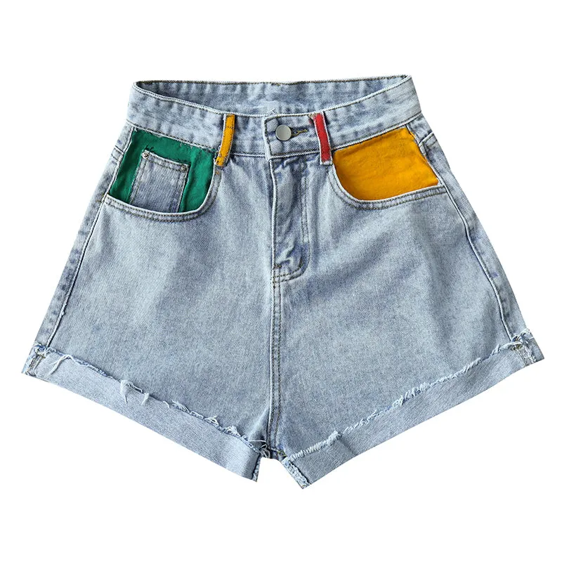 "PLUS SIZE CHIC CASUAL" DENIM SHORTS Y041009