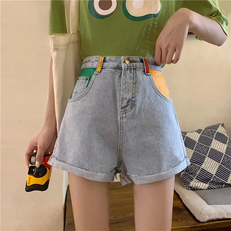 "PLUS SIZE CHIC CASUAL" DENIM SHORTS Y041009
