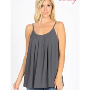 Raising The Stakes Camisole- Gray