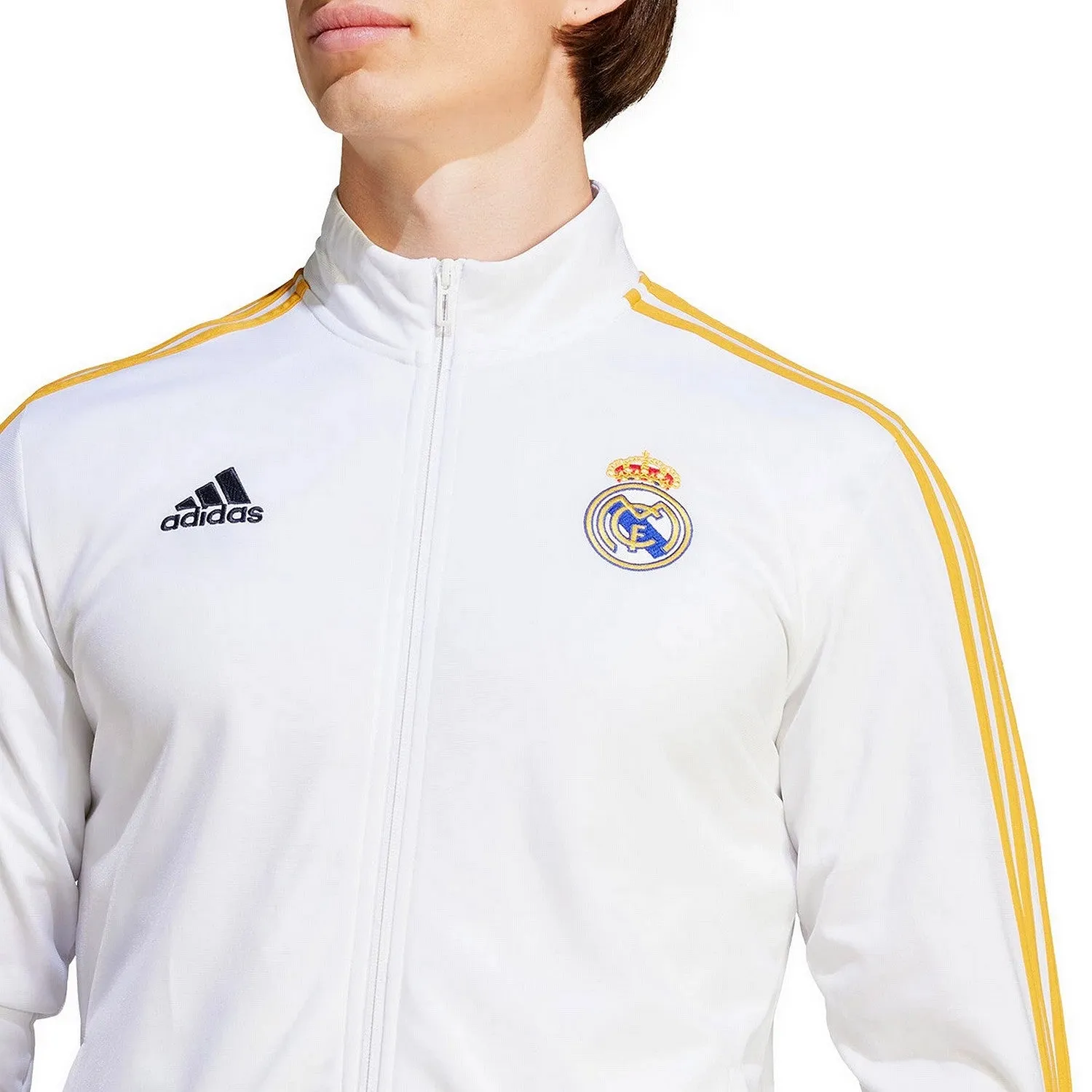 Real Madrid white Casual 3S presentation tracksuit 2023/24 - Adidas