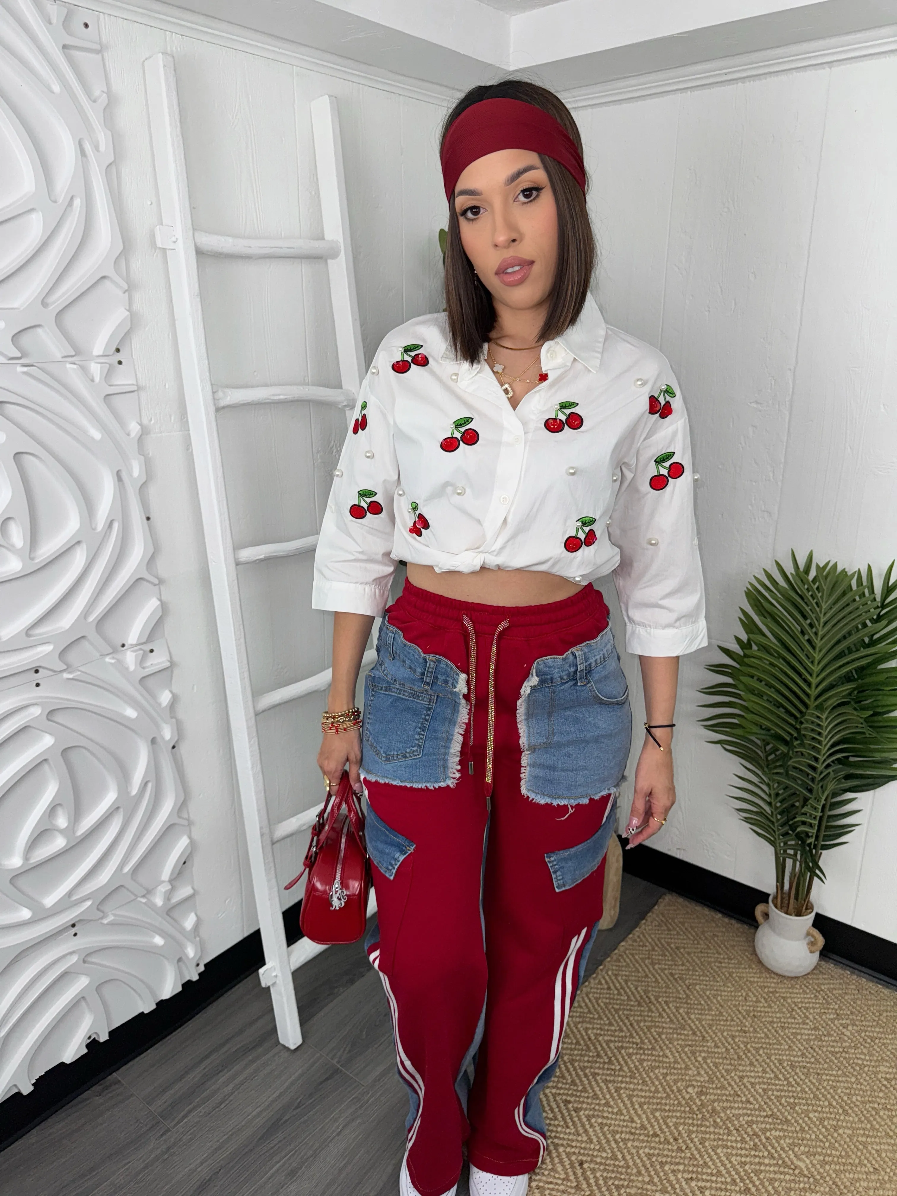 Red Bling Jeans (C82)