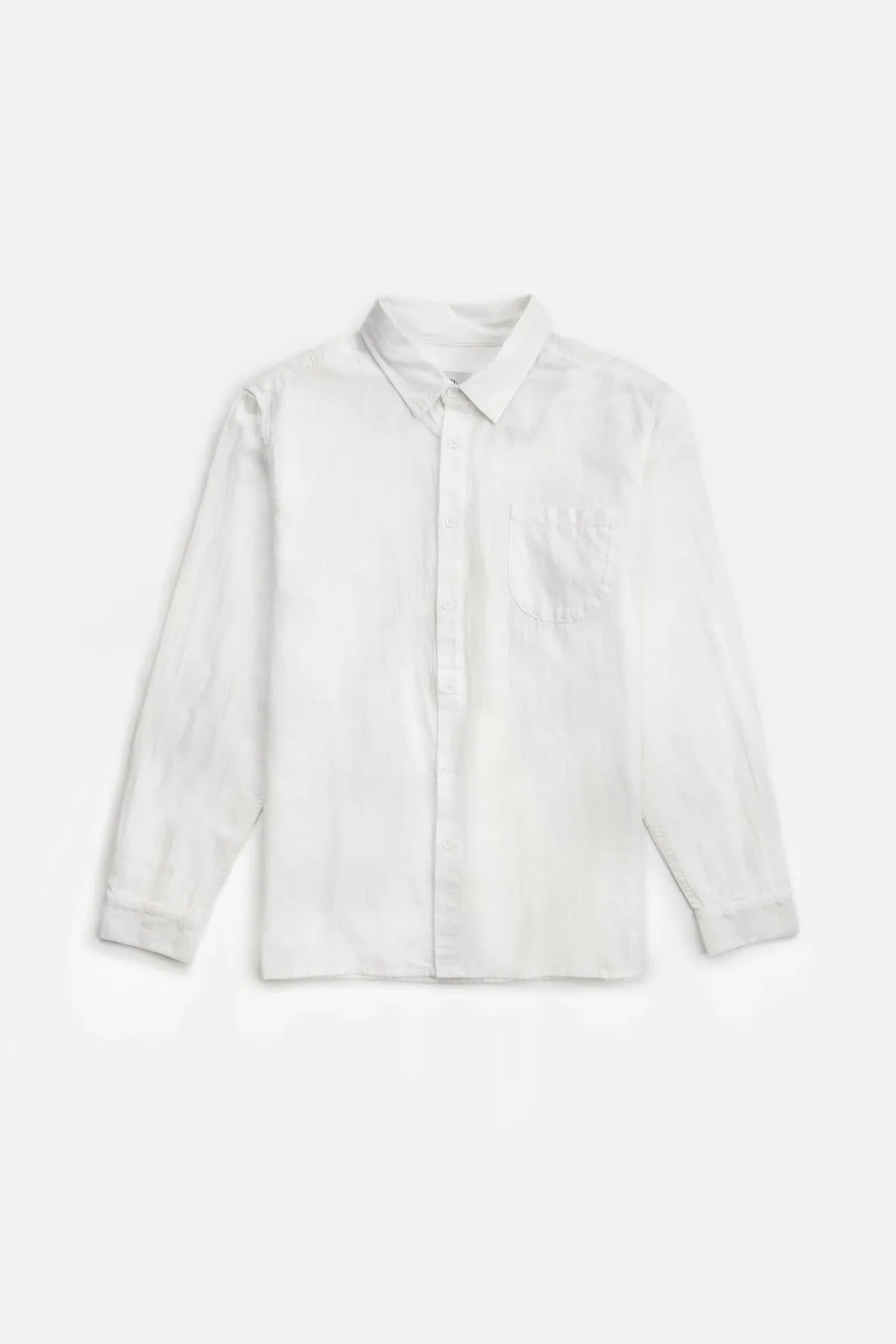 Rhythm Classic LS Linen Shirt - White