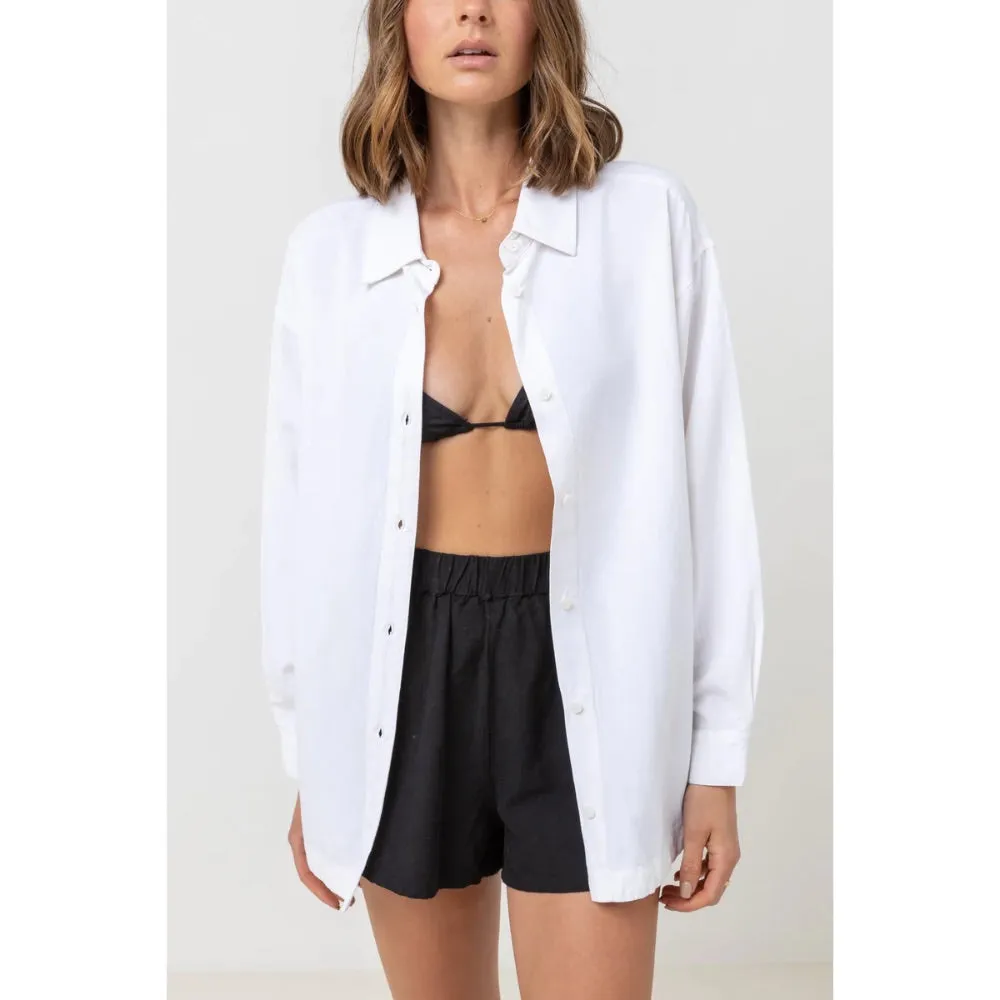 RHYTHM CLASSIC OVERSIZED SHIRT WHITE
