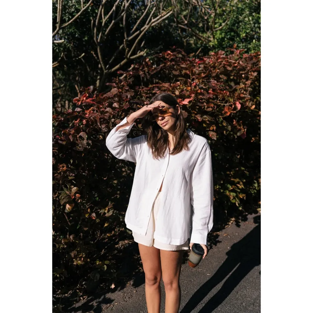 RHYTHM CLASSIC OVERSIZED SHIRT WHITE