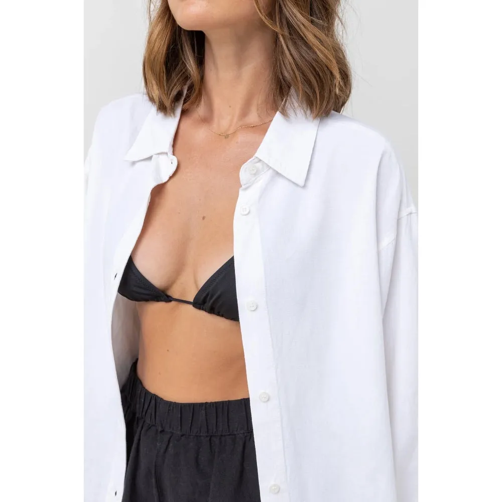 RHYTHM CLASSIC OVERSIZED SHIRT WHITE