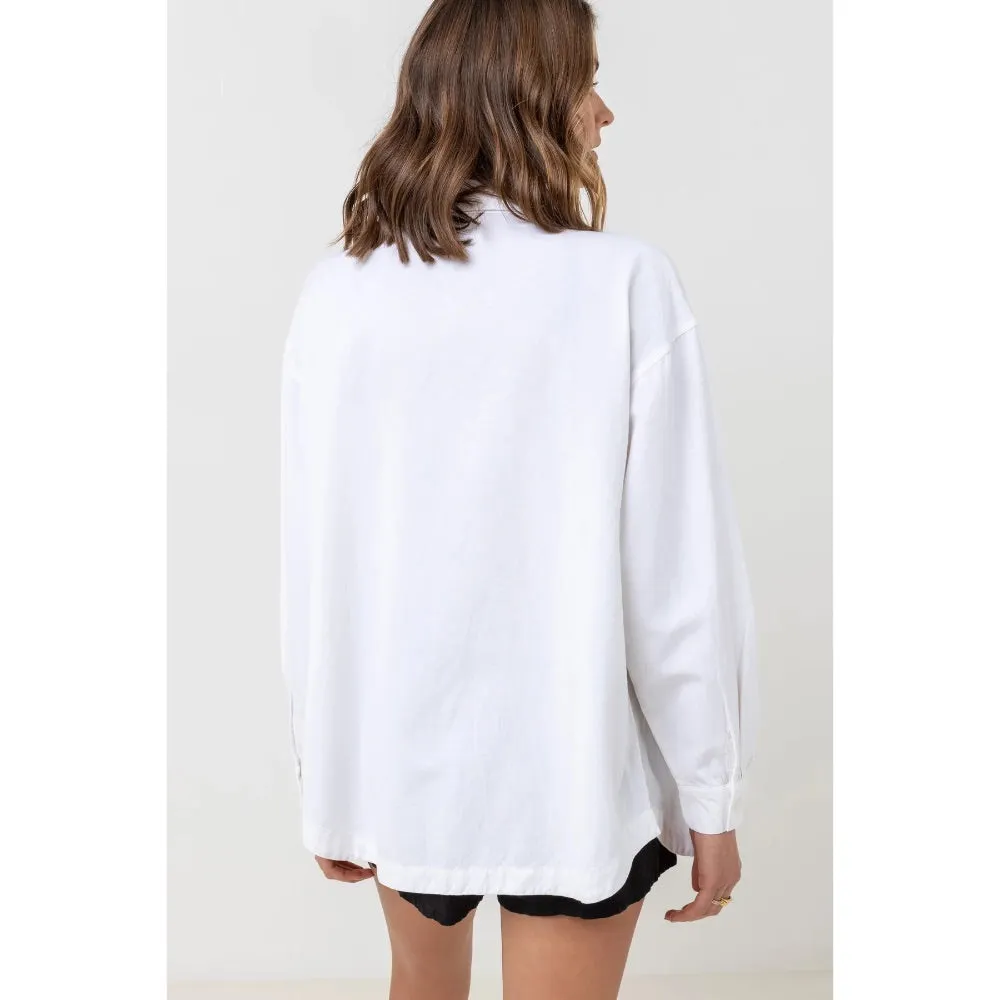 RHYTHM CLASSIC OVERSIZED SHIRT WHITE
