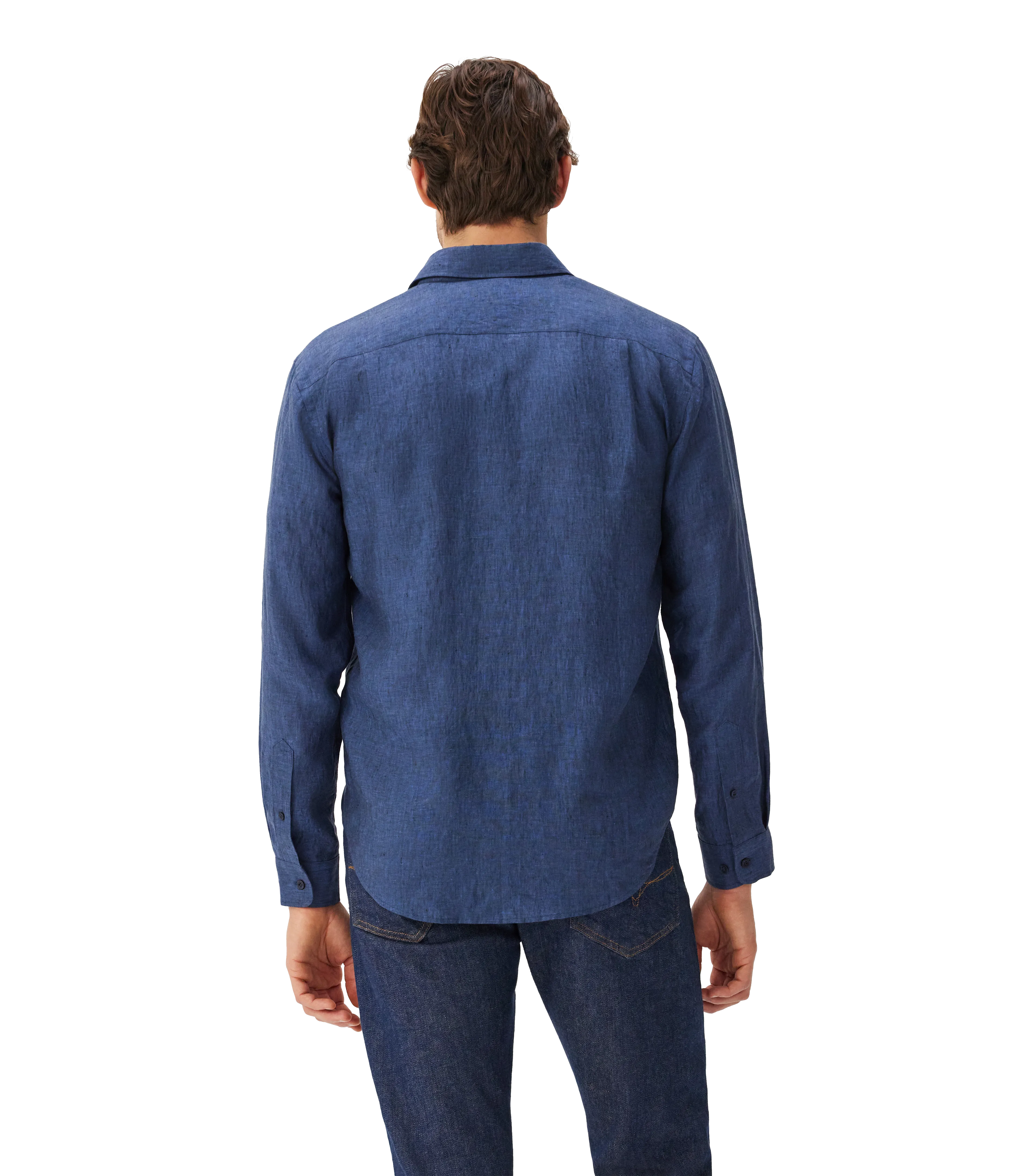 R.M. Williams Classic Linen Shirt - Navy