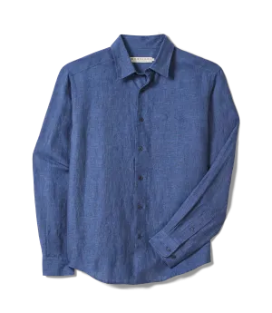 R.M. Williams Classic Linen Shirt - Navy