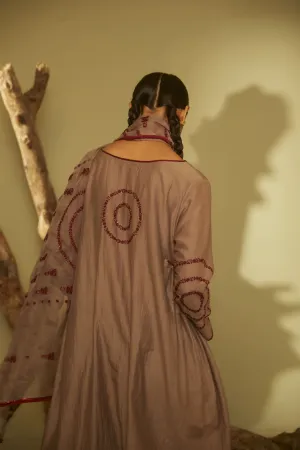 Sarang Kaur Lawrence Park Grey Jhoomar Kurta Set Cotton silk Jhoomar SK01202