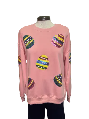 Sequin Easter Egg Sweatshirt