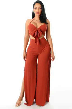 SEXY CASUAL SOLID SLEEVELESS TWO PIECES