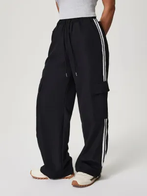 Side Striped Wide Leg Pants
